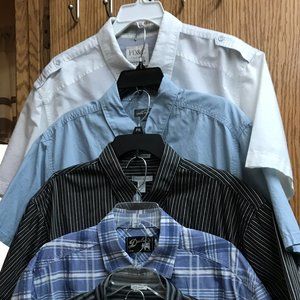 Men's short sleeve button shirts XXL,2XLT & 3XLT